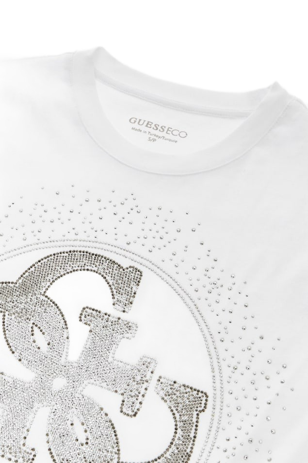 Guess T-Shirt mit Strass-Logo bei Robert Ley