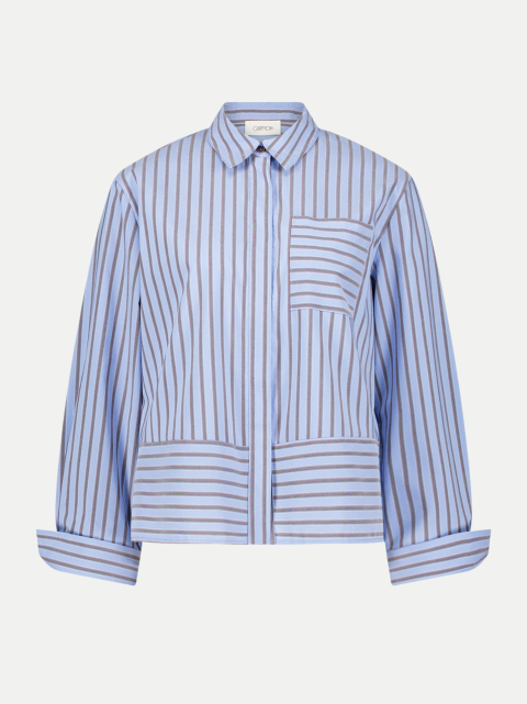 Cartoon Bluse Gestreift mit Brusttasche bei Robert Ley