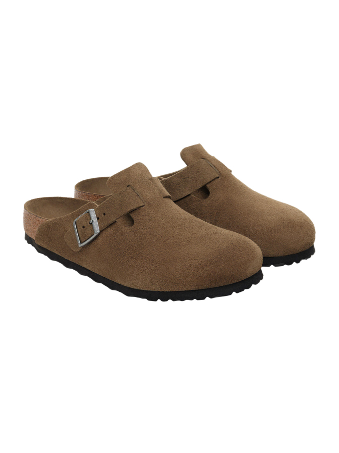 Birkenstock Sandale Boston LEVE Dark Tea Tonal bei Robert Ley