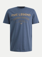PME Legend T-shirt mit Logoprint 5052-Bijou Blue bei Robert Ley