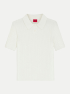 HUGO Pullover mit Polokragen 115-Open White bei Robert Ley