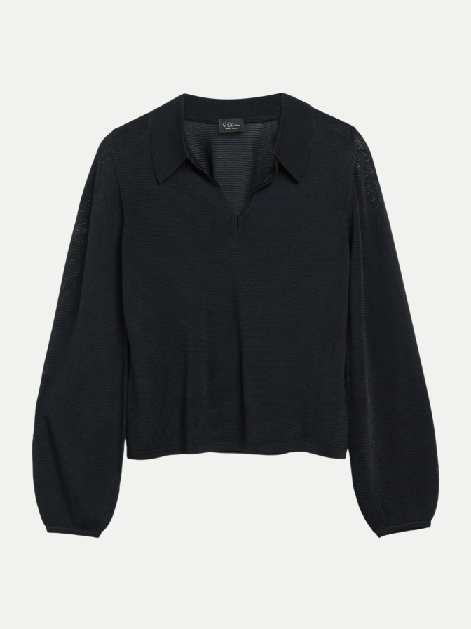 s.Oliver BLACK LABEL Strickpullover mit Umlegekragen bei Robert Ley