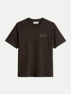 Marc O'Polo DENIM T-Shirt mit Rückenprint 1347-Chocolate Brown bei Robert Ley