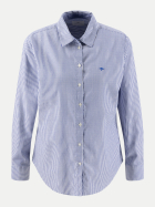 Fynch-Hatton Oxfordbluse mit Streifen und 694-GALAXY BLUE bei Robert Ley
