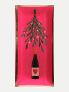 Giftcompany Dekoteller Love Plates L 10x21cm hotpink Christmastime/Mistelzweig/W bei Robert Ley