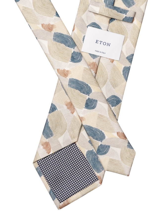 Eton Geometrische Seidenkrawatte bei Robert Ley