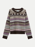 Marc O'Polo DENIM Strickpullover im Norweger-Stil 1837-Medium Brown_Multi_01 bei Robert Ley