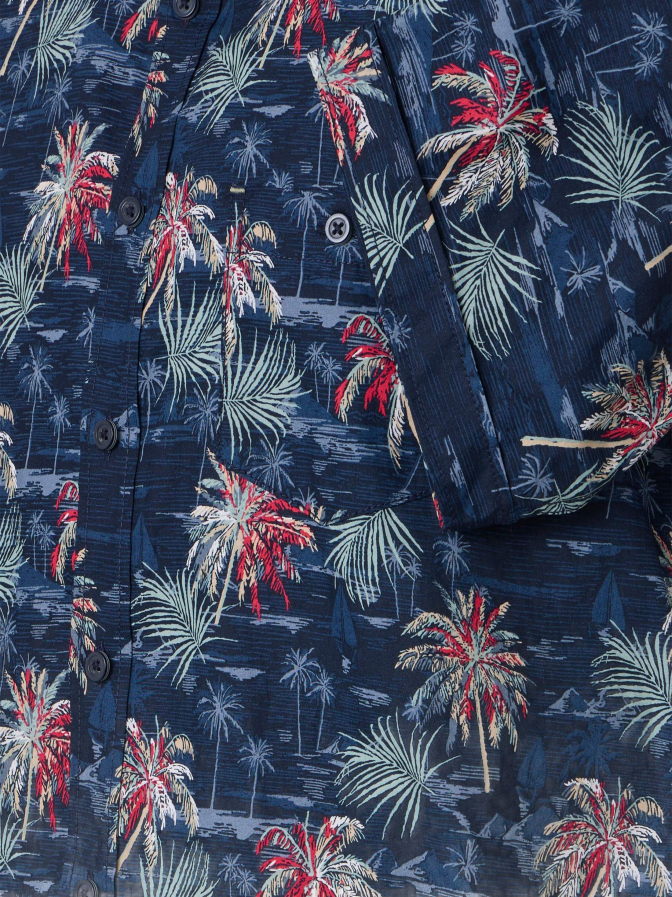 Casamoda Kurzarmhemd mit floralem Print bei Robert Ley