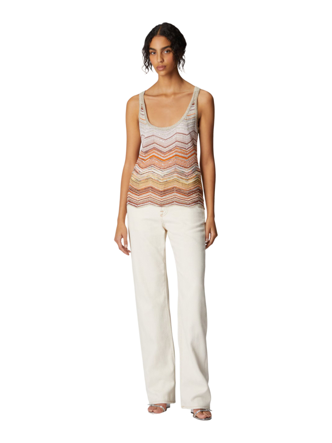 MISSONI Tank Top aus Chevron-Lamé bei Robert Ley