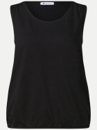 Street One Top mit Elastiksaum 10001-Black bei Robert Ley
