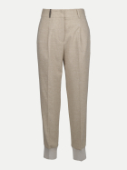 Peserico Carrot-Fit Flanellhose 46A-amber beige bei Robert Ley