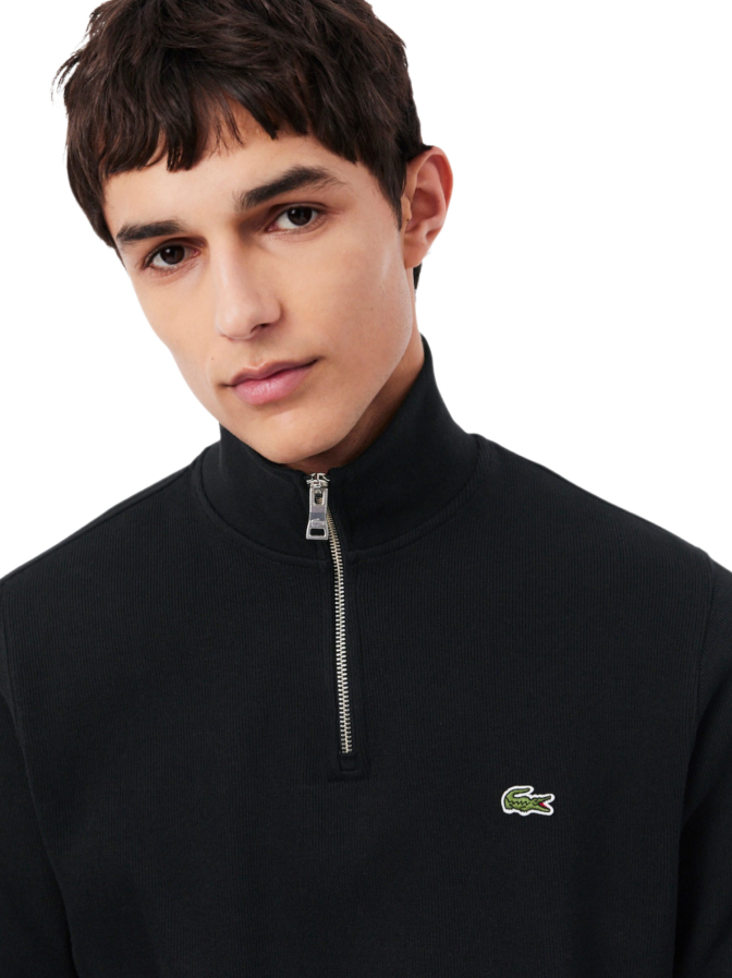 Lacoste Sweatshirt mit Troyer-Kragen bei Robert Ley