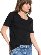 Cecil Basic T-Shirt Style Lena 10001-Black bei Robert Ley