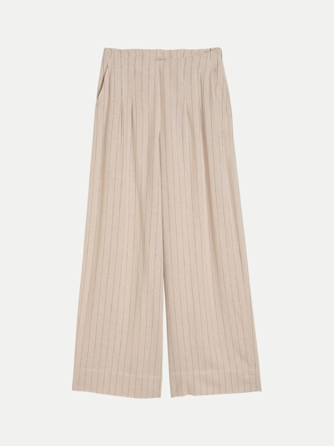Tom Tailor Denim Wide- Leg Hose mit Leinenanteil bei Robert Ley