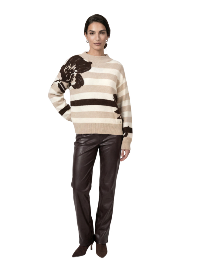 Monari Strickpullover mit Streifenmuster bei Robert Ley