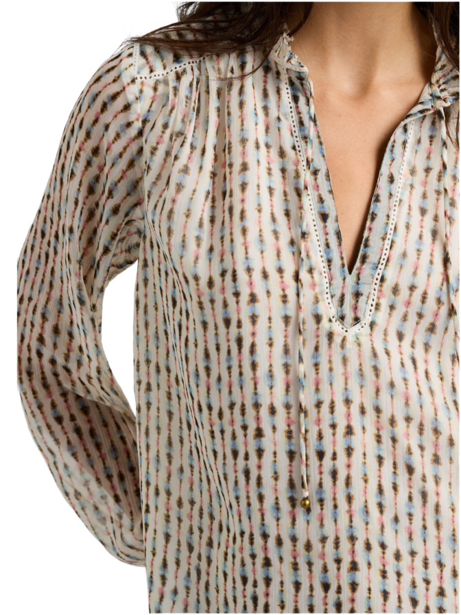 Pepe Jeans Bluse mit Ikat-Muster FALINA bei Robert Ley