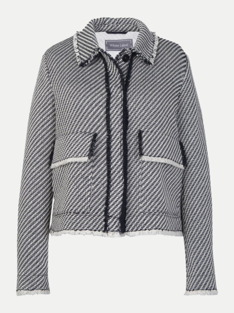 White Label Bouclé-Jacke mit Umlegkragen bei Robert Ley