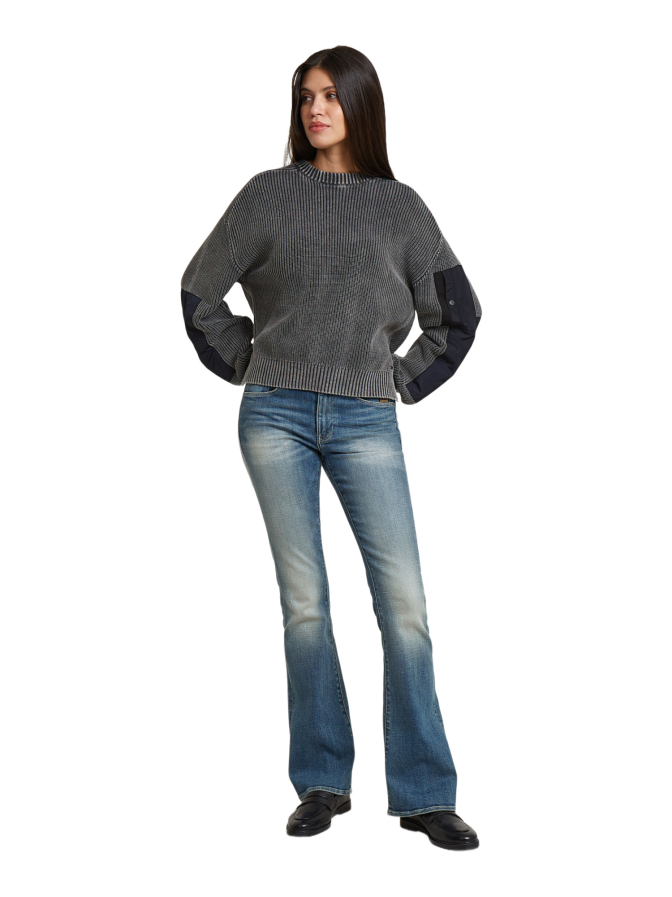 G-STAR RAW Grobstrickpullover mit Ärmel-Patches bei Robert Ley