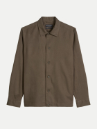 Marc O'Polo Overshirt mit Umlegekragen 1402-Dark Nickle bei Robert Ley