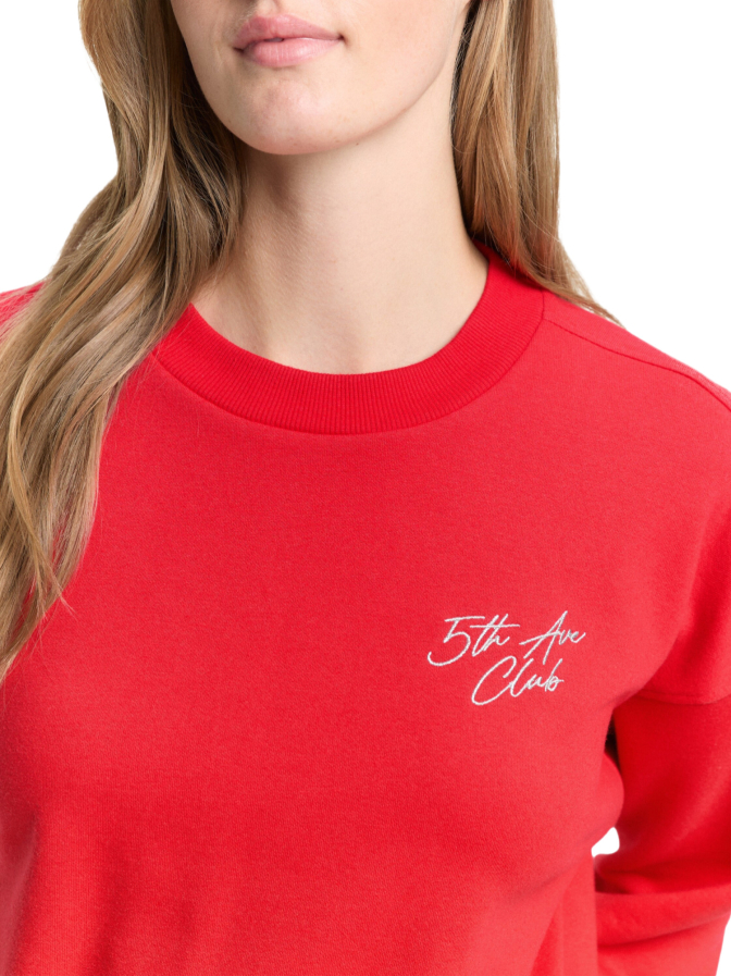 Tom Tailor Denim Sweatshirt mit Glitzerschrift bei Robert Ley