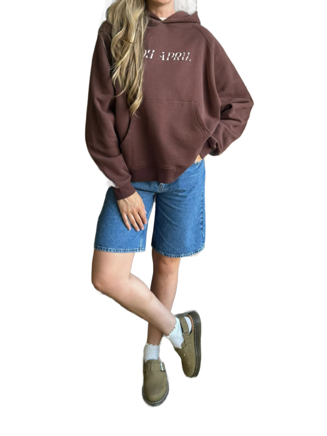 OH APRIL Boyfriend-Fit Hoodie mit Cow-Print bei Robert Ley