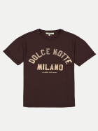 Garcia T-Shirt mit Schriftzug 4478-BROWN bei Robert Ley
