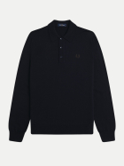 Fred Perry Langarm-Poloshirt 421-navy bei Robert Ley