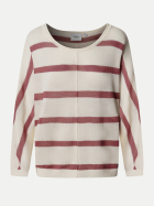 Pepe Jeans Feinstrickpullover ALBERTA Gestreift 371-DARK BLUSH PINK bei Robert Ley