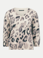 Betty Barclay Strickpullover im Leo-Muster 9876-Grey/Beige bei Robert Ley