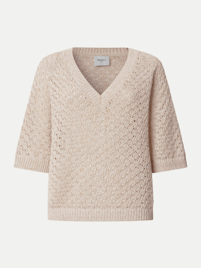Pepe Jeans Strickpullover Amber mit V- Ausschnitt bei Robert Ley