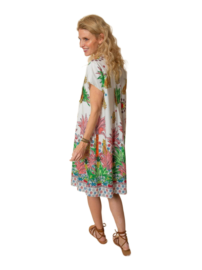 Emily Van Den Bergh Tunika-Kleid mit Allover-Print bei Robert Ley