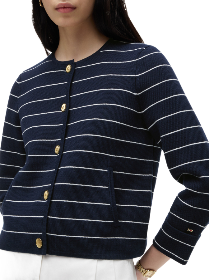 Tommy Hilfiger Cardigan mit goldfarbenen Knöpfen bei Robert Ley