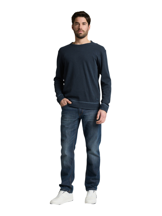 Tom Tailor Casual Langarmshirt mit Waffelstruktur bei Robert Ley