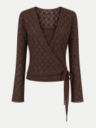 OH APRIL Wickel-Cardigan Sylva 6023-dark brown bei Robert Ley