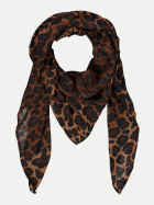 Garcia Quadratisches Tuch mit Animalprint 4059-BROWN bei Robert Ley
