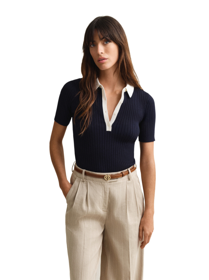 Gant Geripptes Poloshirt bei Robert Ley