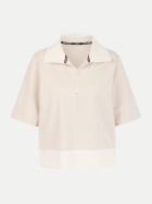 Marc Cain Oversize-Polo mit Troyerkragen 182-smoke bei Robert Ley