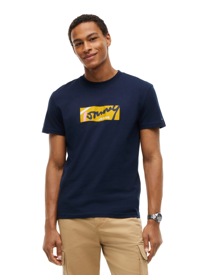 Tommy Jeans T-Shirt mit Signature-Logo bei Robert Ley