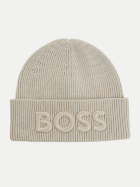 BOSS Orange Mütze aus Woll-Mix mit Logo-Stickerei 271-Light Beige bei Robert Ley