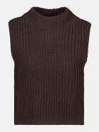 Monari Strickpullunder mit Stehkragen 567-black coffee bei Robert Ley