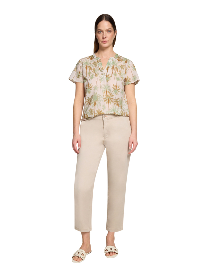 Cartoon Bluse mit tropischem Muster bei Robert Ley