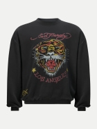 Ed Hardy Sweatshirt Tiger-Vintage-Roar black-black bei Robert Ley