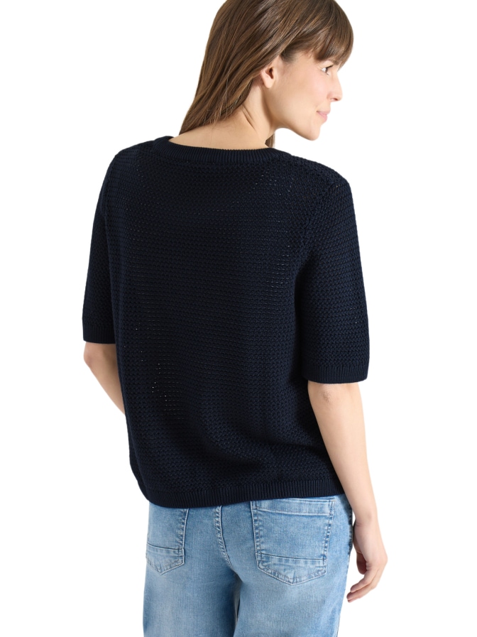 Cecil Strukturierter Kurzarm-Pullover bei Robert Ley