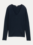 Tom Tailor Casual Pullover mit V-Ausschnitt 10668-sky captain blue bei Robert Ley