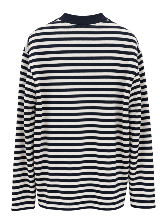 04651/ A trip in a bag Feinstrick-Langarmshirt Gestreift bei Robert Ley