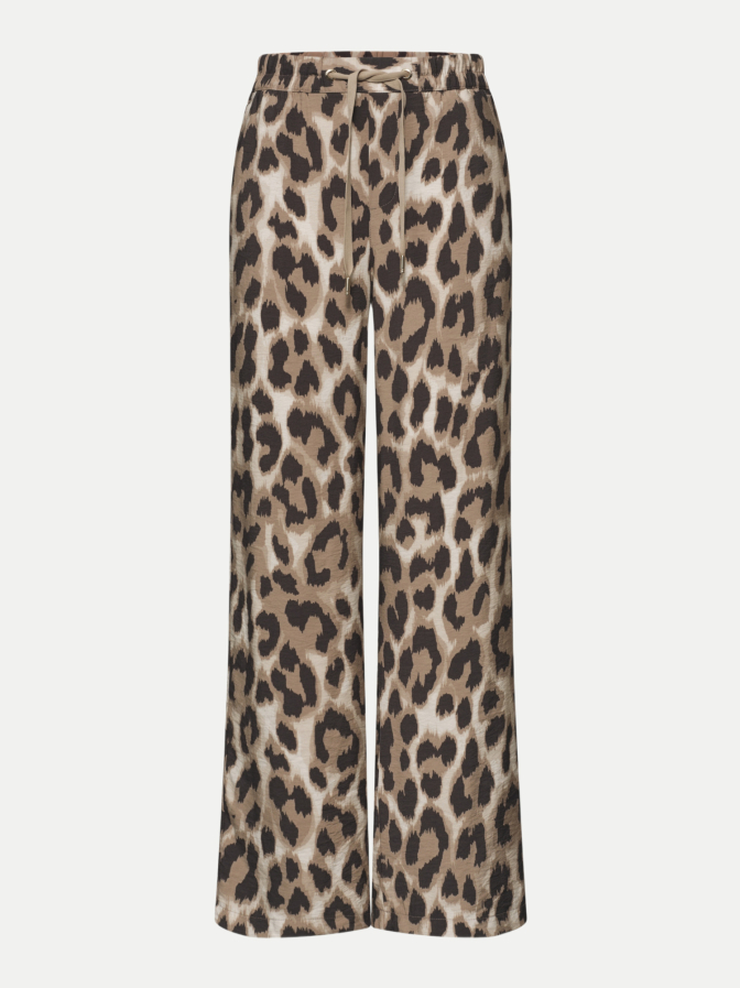 Street One Wide- Leg Hose mit Leo-Print bei Robert Ley