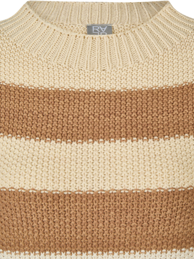 Rabe Moden Grobstrick-Pullover Gestreift bei Robert Ley