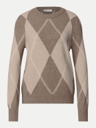 Street One Strickpullover mit Argyle-Muster 37871-sanded amber mel. bei Robert Ley