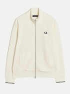 Fred Perry Sweatjacke mit Logo-Stickerei 560-ecru bei Robert Ley