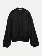 Tom Tailor Casual Oversized Bomberjacke Satin 14482-deep black bei Robert Ley